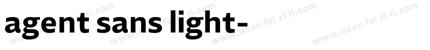 agent sans light字体转换